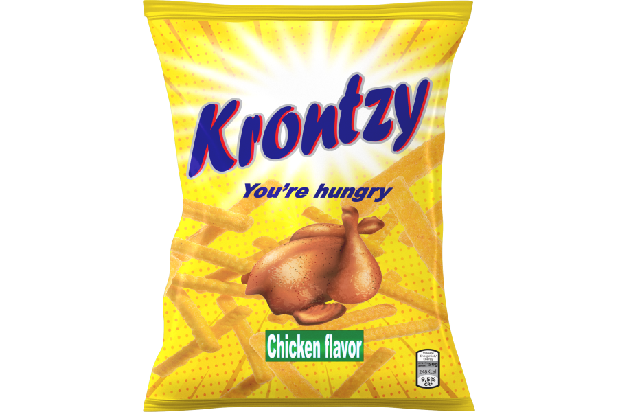 Krontzy cu aroma de pui  40g