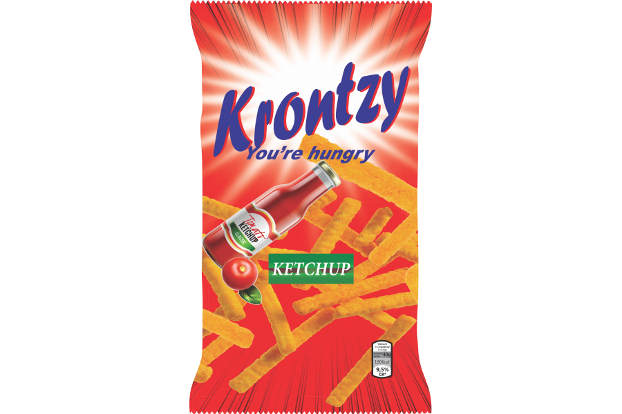 Krontzy cu aroma de ketchup 50g